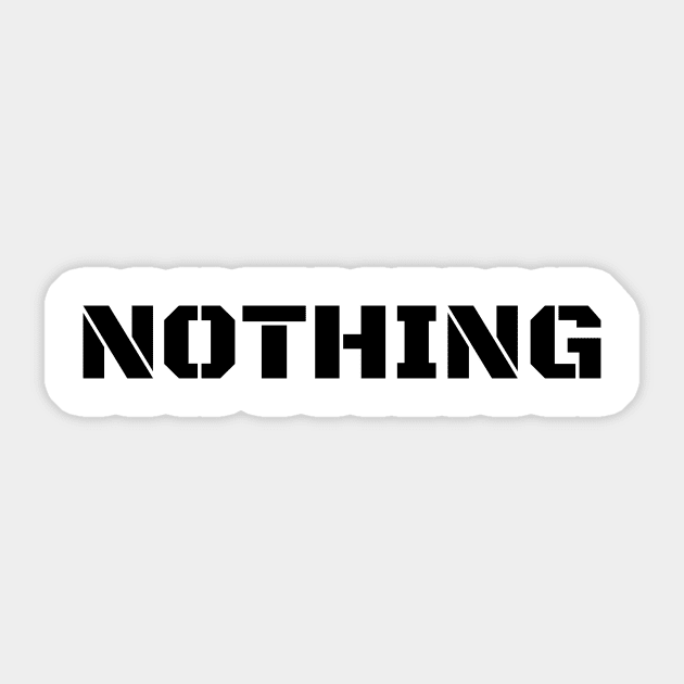 Nothing Sticker by santhiyou